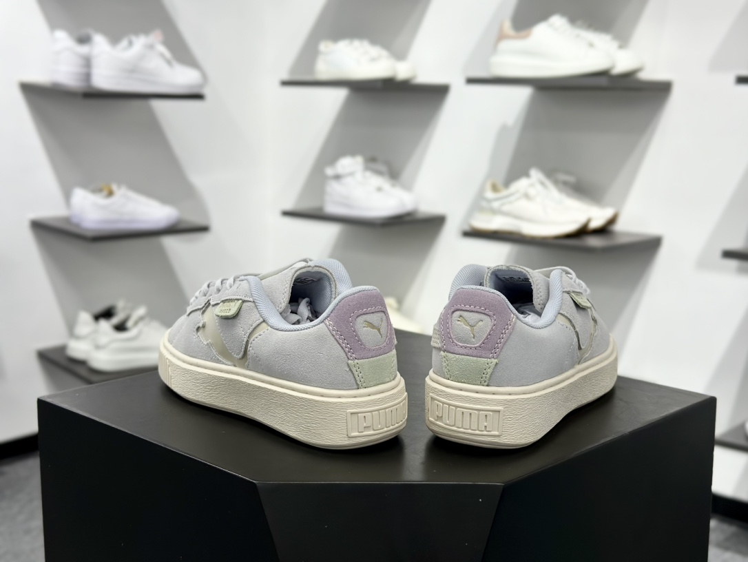 PUMA Suede XL 百搭单品厚鞋舌轻便防滑低帮板鞋  397233-03
