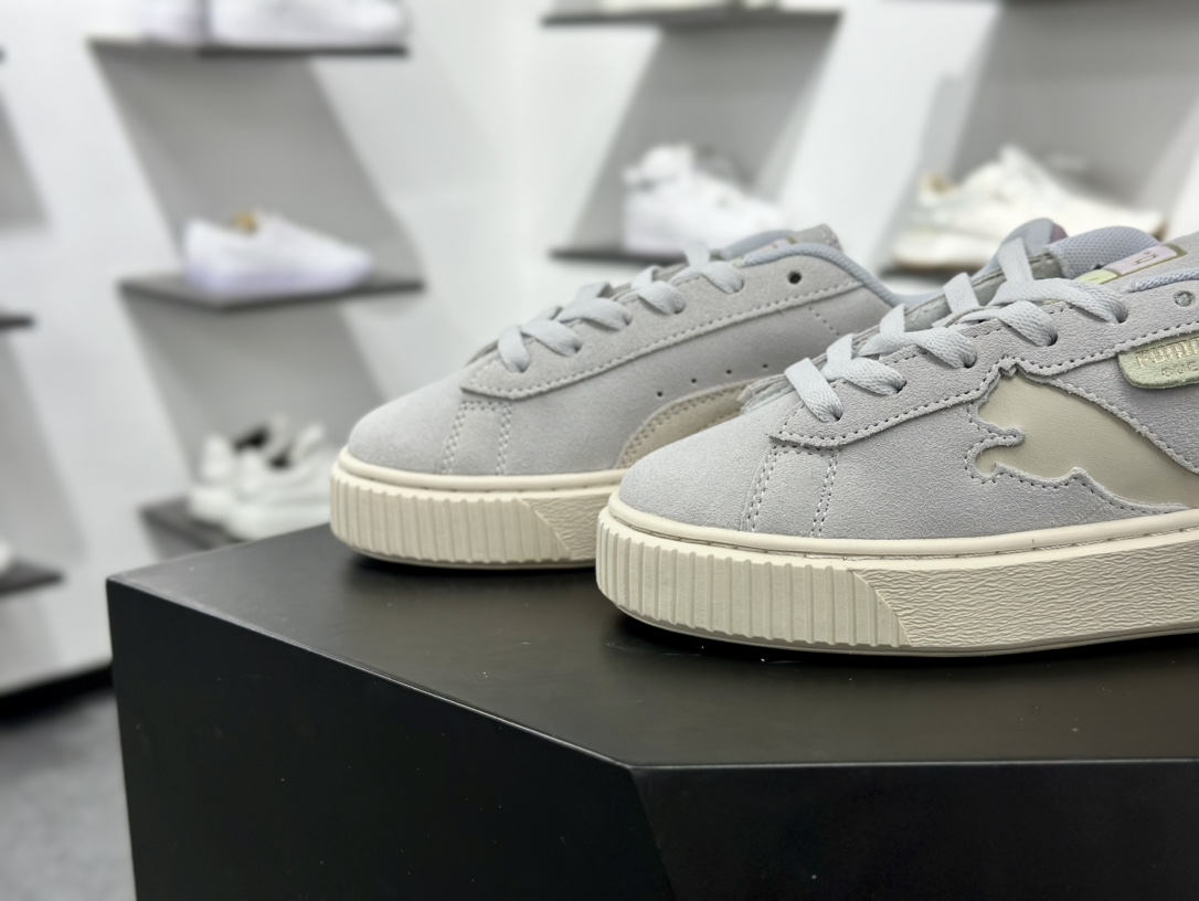 PUMA Suede XL 百搭单品厚鞋舌轻便防滑低帮板鞋  397233-03