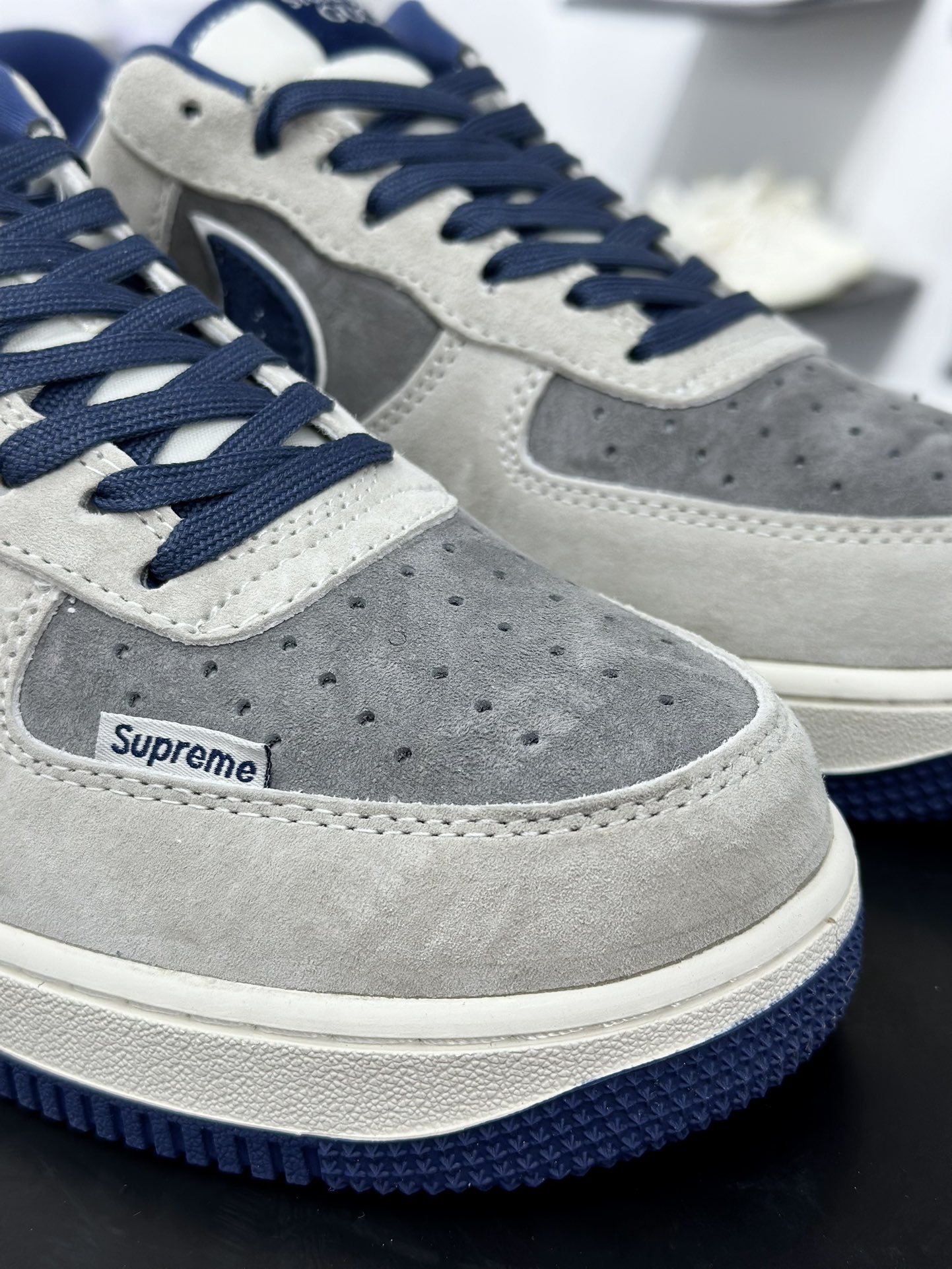 Nike Air Force 1 Low 07 x Supreme x GUCCI 灰蓝  KK1988-053