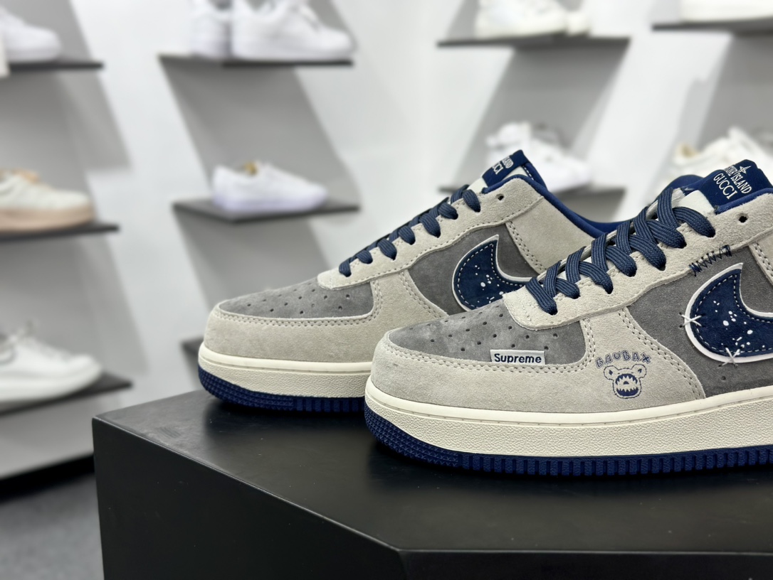 Nike Air Force 1 Low 07 x Supreme x GUCCI 灰蓝  KK1988-053
