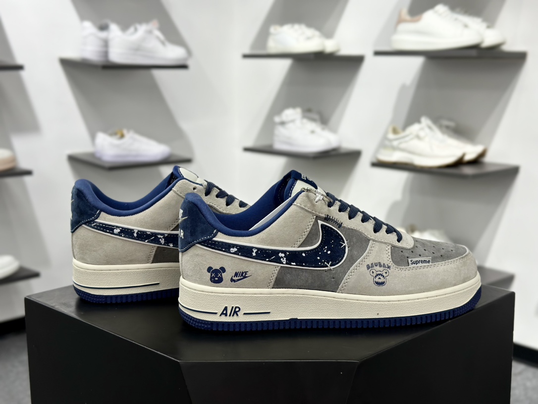 Nike Air Force 1 Low 07 x Supreme x GUCCI 灰蓝  KK1988-053