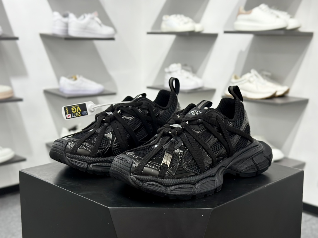 Balenciaga巴黎世家 3XL 绑带款 黑色 知名巴黎大厂纯原 10代网面轻便型老爹鞋