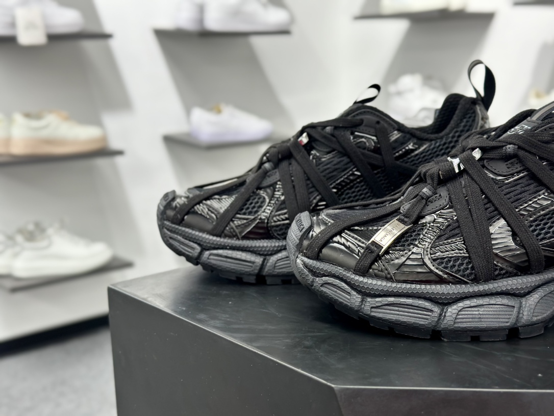 Balenciaga巴黎世家 3XL 绑带款 黑色 知名巴黎大厂纯原 10代网面轻便型老爹鞋