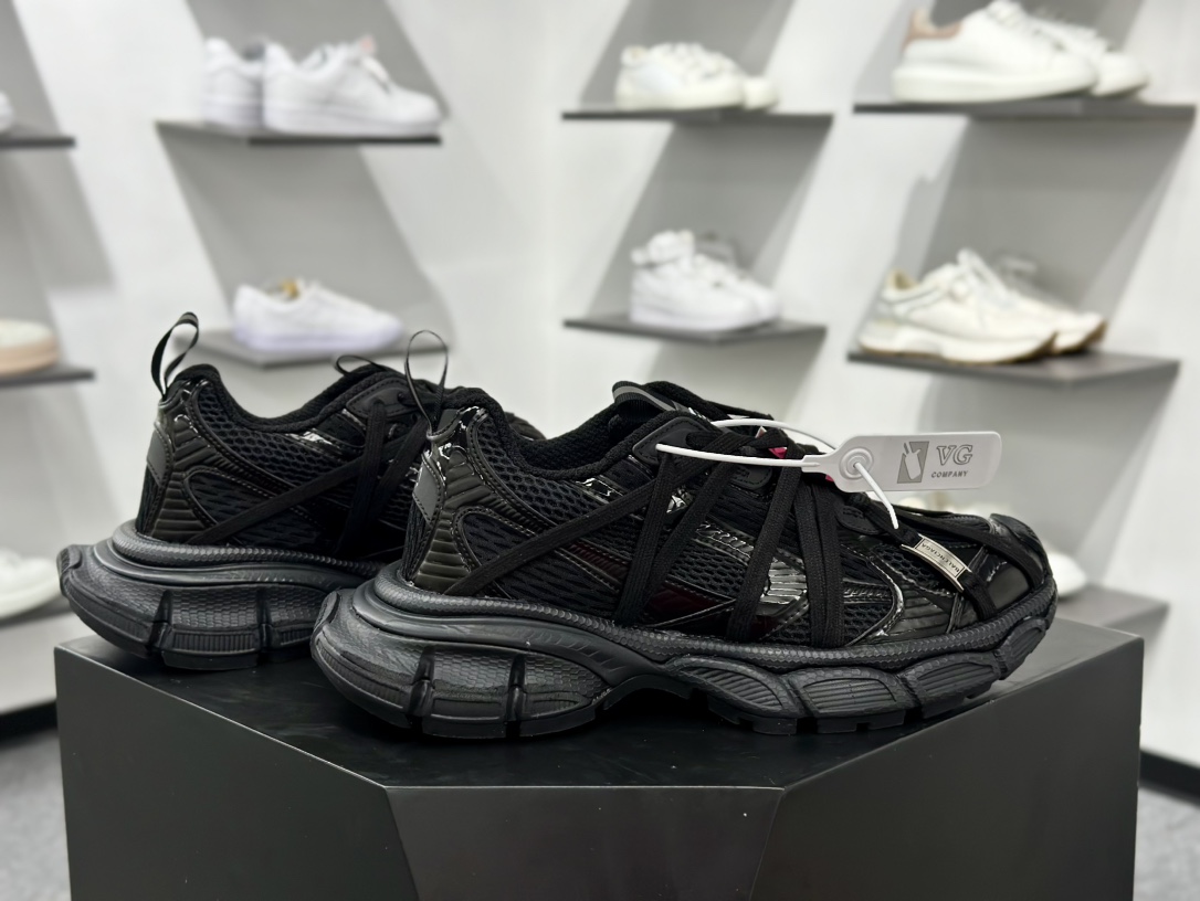Balenciaga巴黎世家 3XL 绑带款 黑色 知名巴黎大厂纯原 10代网面轻便型老爹鞋
