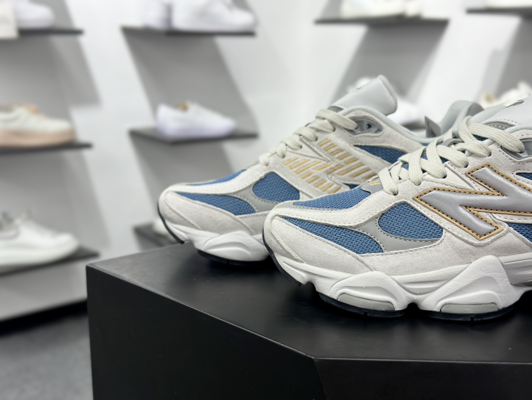 NB新百伦New Balance 9060”Heron Blue Grey”系列复古百搭老爹风小象蹄休闲运动跑步鞋“白灰苍鹭蓝”U9060FMB
