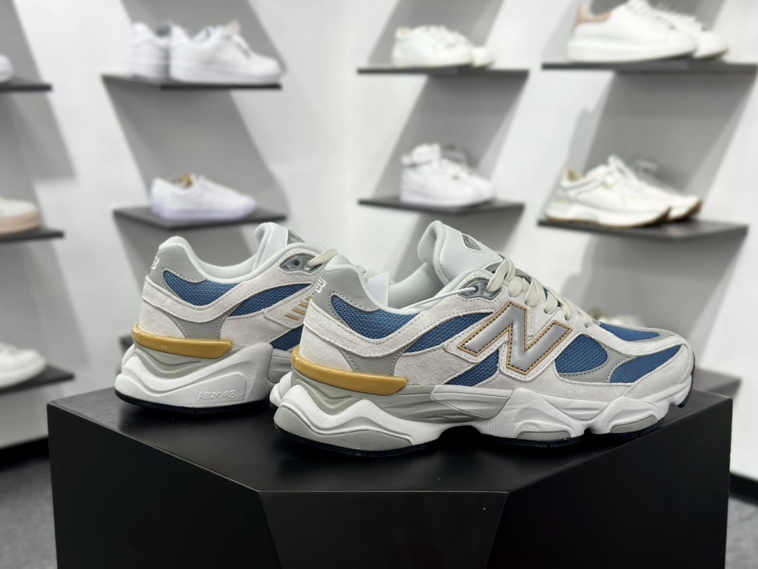 NB新百伦New Balance 9060”Heron Blue Grey”系列复古百搭老爹风小象蹄休闲运动跑步鞋“白灰苍鹭蓝”U9060FMB