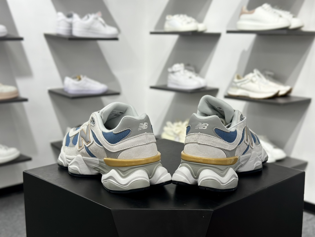 NB新百伦New Balance 9060”Heron Blue Grey”系列复古百搭老爹风小象蹄休闲运动跑步鞋“白灰苍鹭蓝”U9060FMB