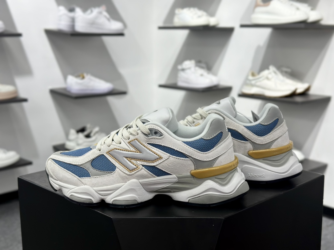 NB新百伦New Balance 9060”Heron Blue Grey”系列复古百搭老爹风小象蹄休闲运动跑步鞋“白灰苍鹭蓝”U9060FMB