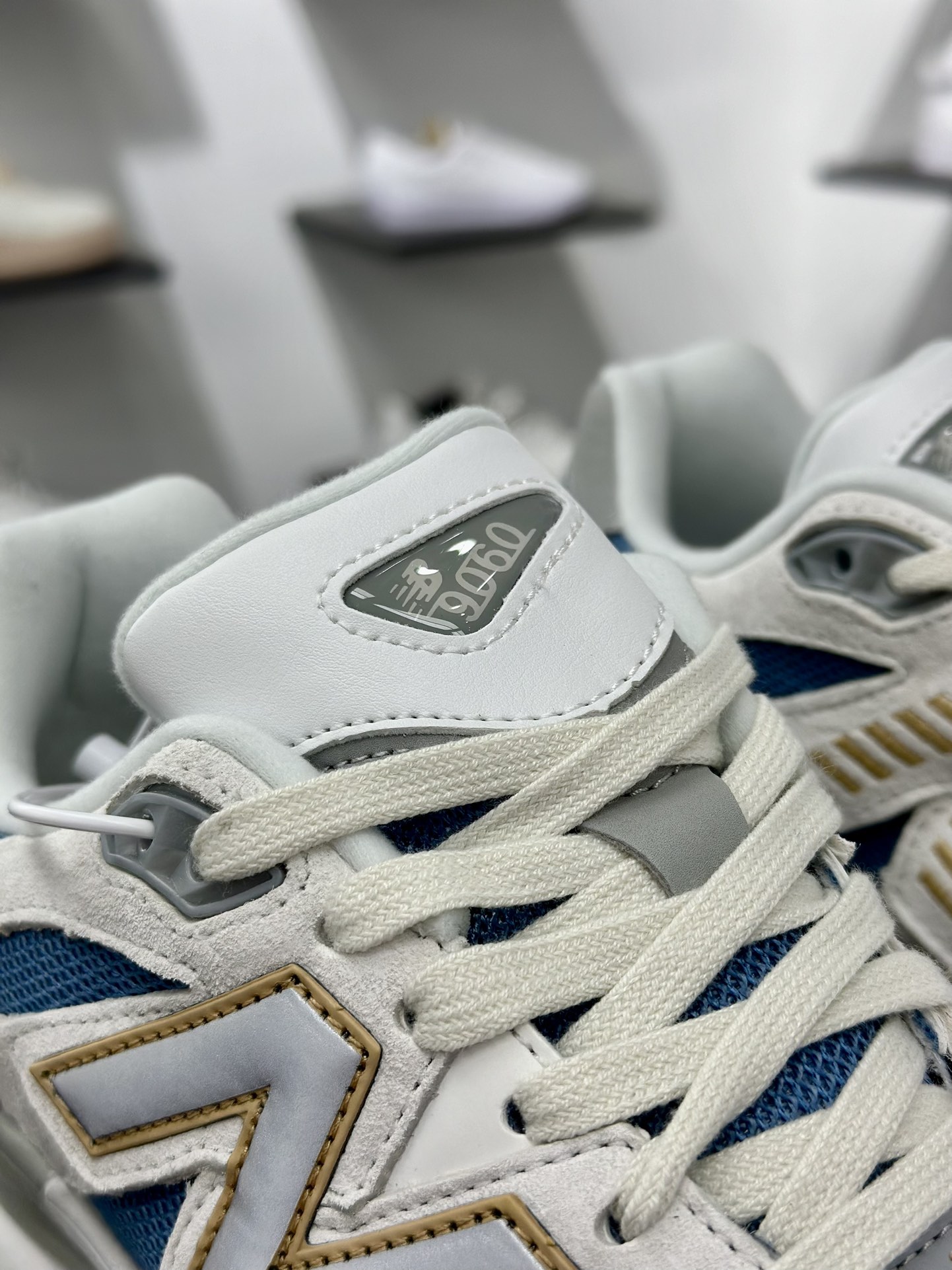 NB新百伦New Balance 9060”Heron Blue Grey”系列复古百搭老爹风小象蹄休闲运动跑步鞋“白灰苍鹭蓝”U9060FMB
