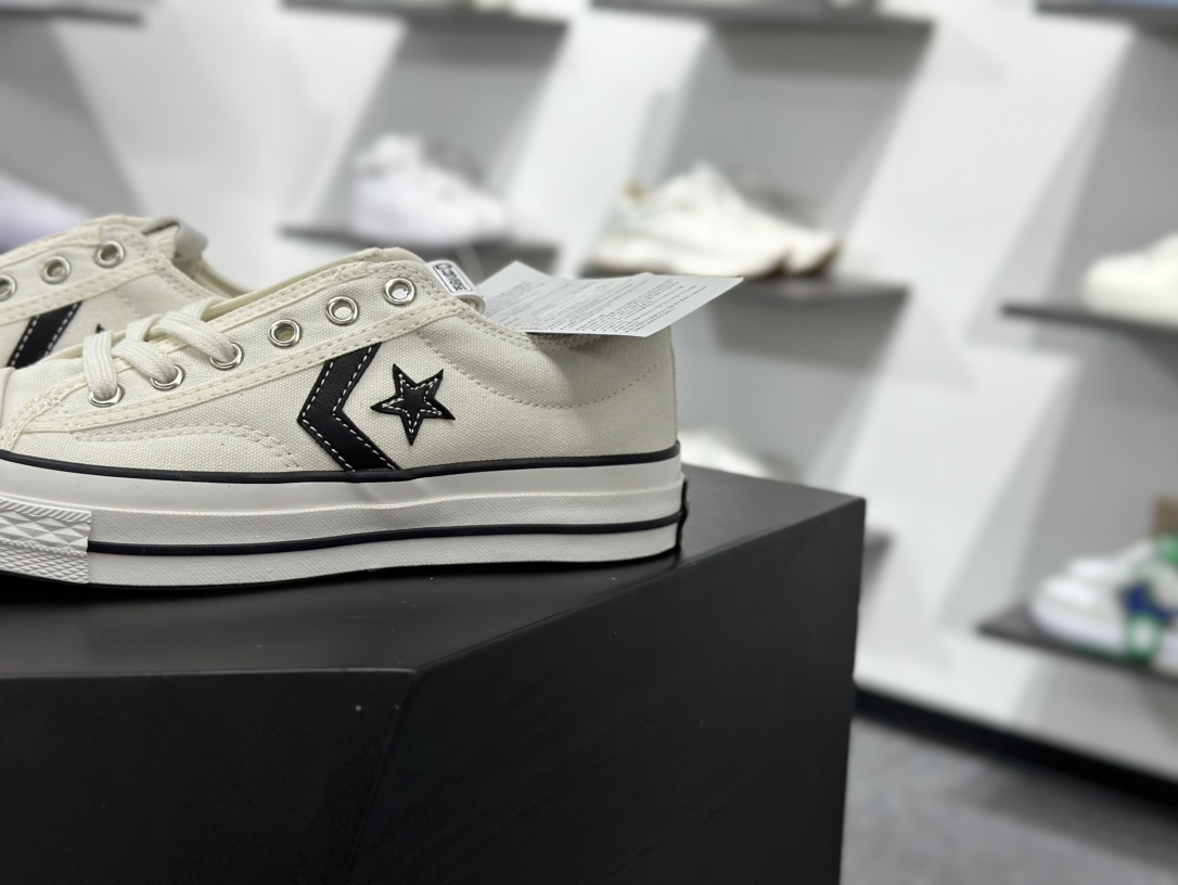 【CON】#Converse One Star Academy Pro经典黑白一星系列复古休闲板鞋  A01608C