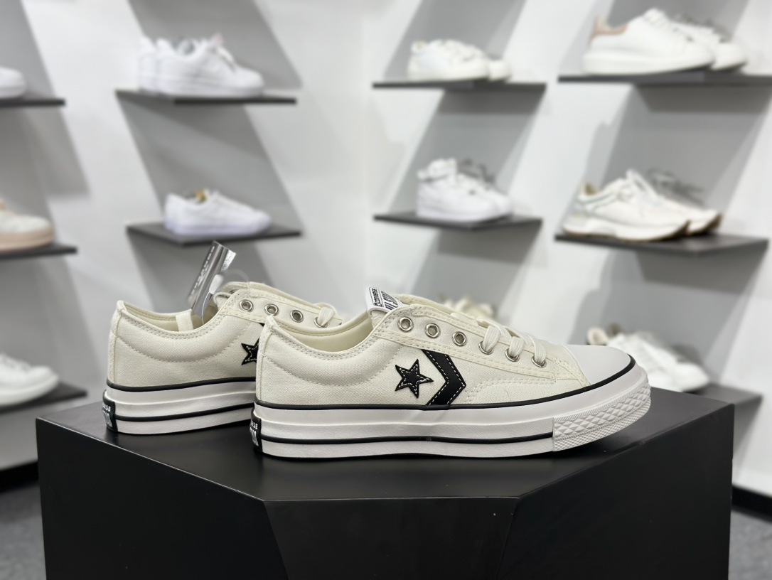 【CON】#Converse One Star Academy Pro经典黑白一星系列复古休闲板鞋  A01608C