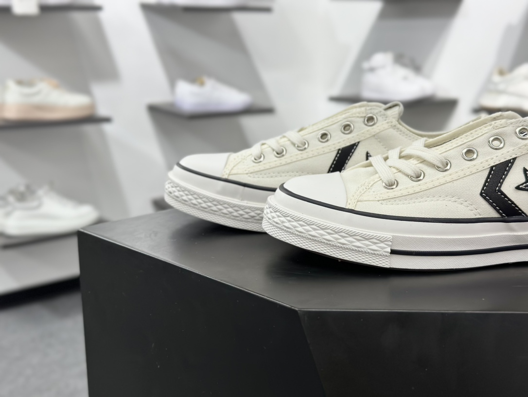【CON】#Converse One Star Academy Pro经典黑白一星系列复古休闲板鞋  A01608C