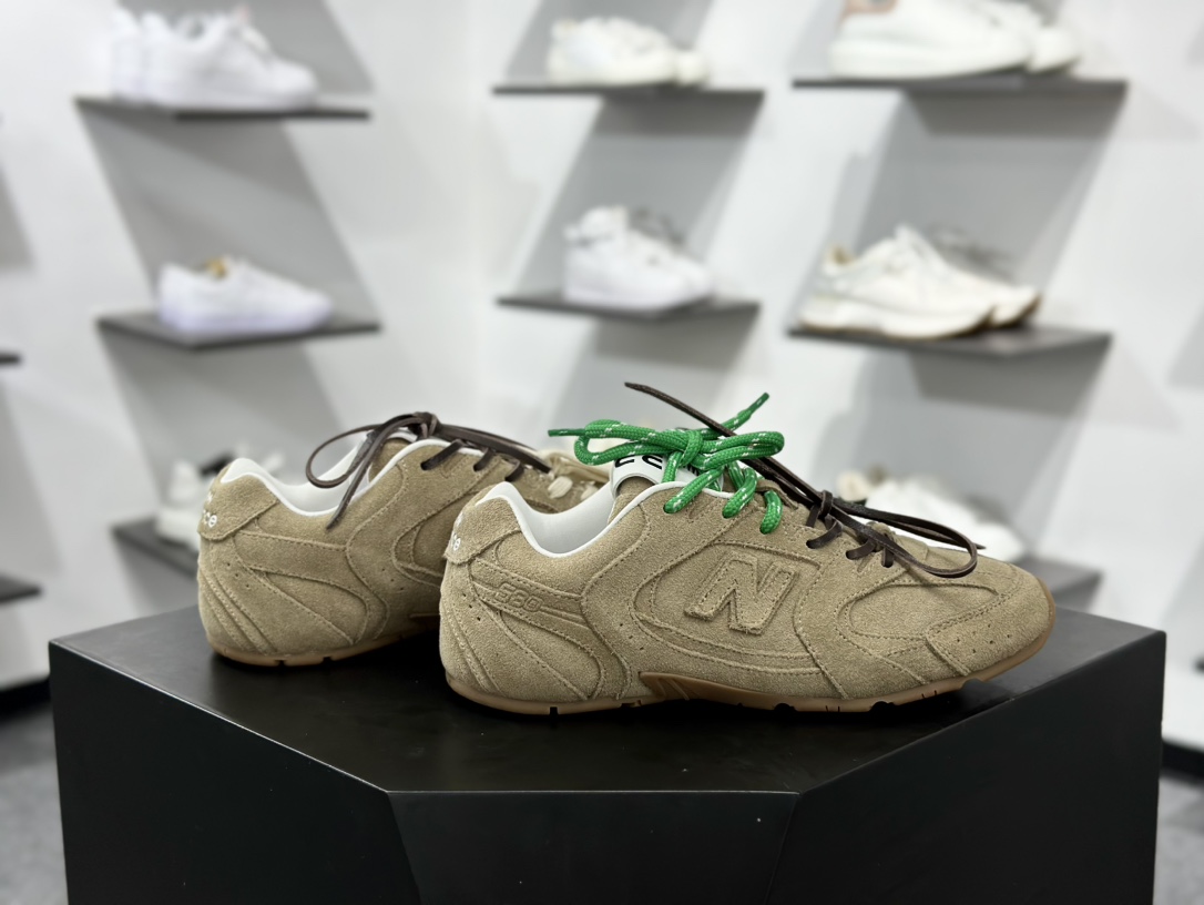 380 新百伦New Balance 530 SL系列低帮经典复古休闲运动慢跑鞋“联名驼棕绿鞋带” 5E165E_Z5O_F0379_F_D005