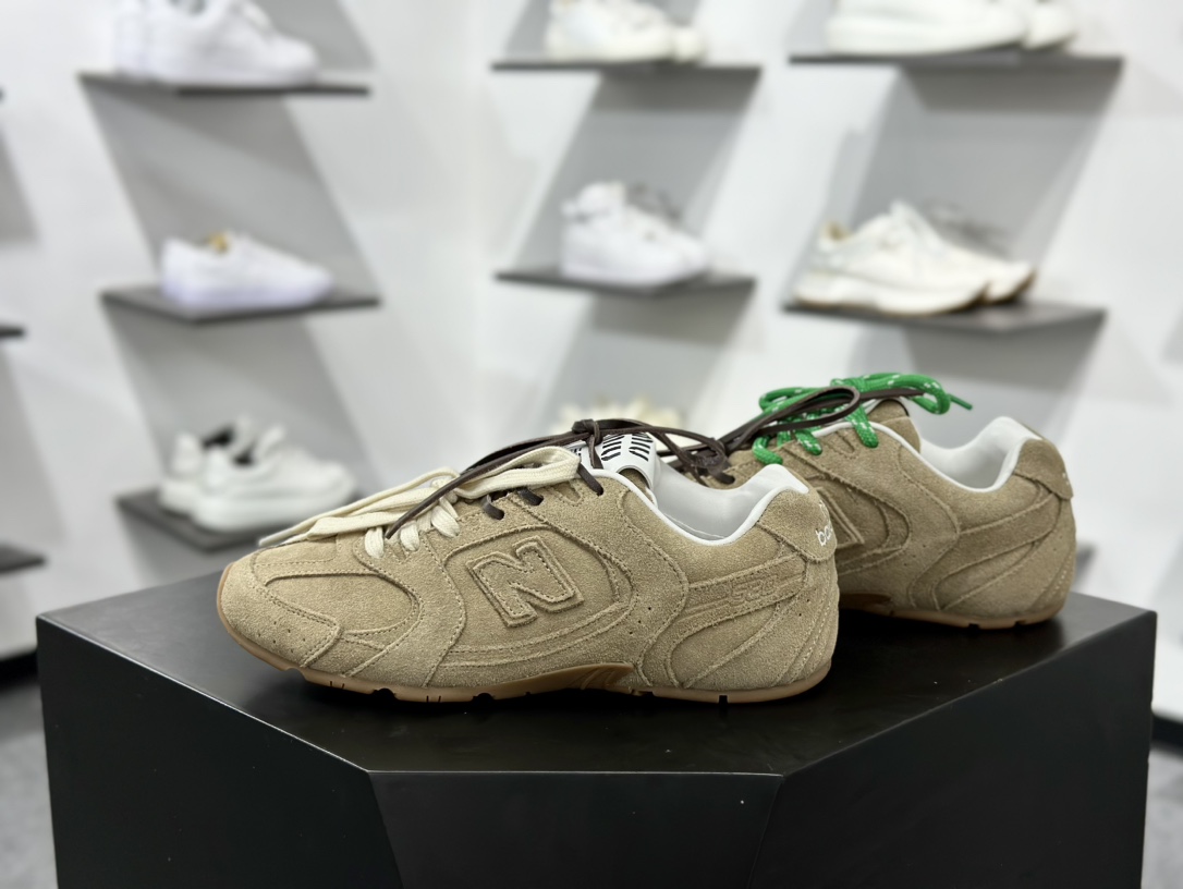 380 新百伦New Balance 530 SL系列低帮经典复古休闲运动慢跑鞋“联名驼棕绿鞋带” 5E165E_Z5O_F0379_F_D005