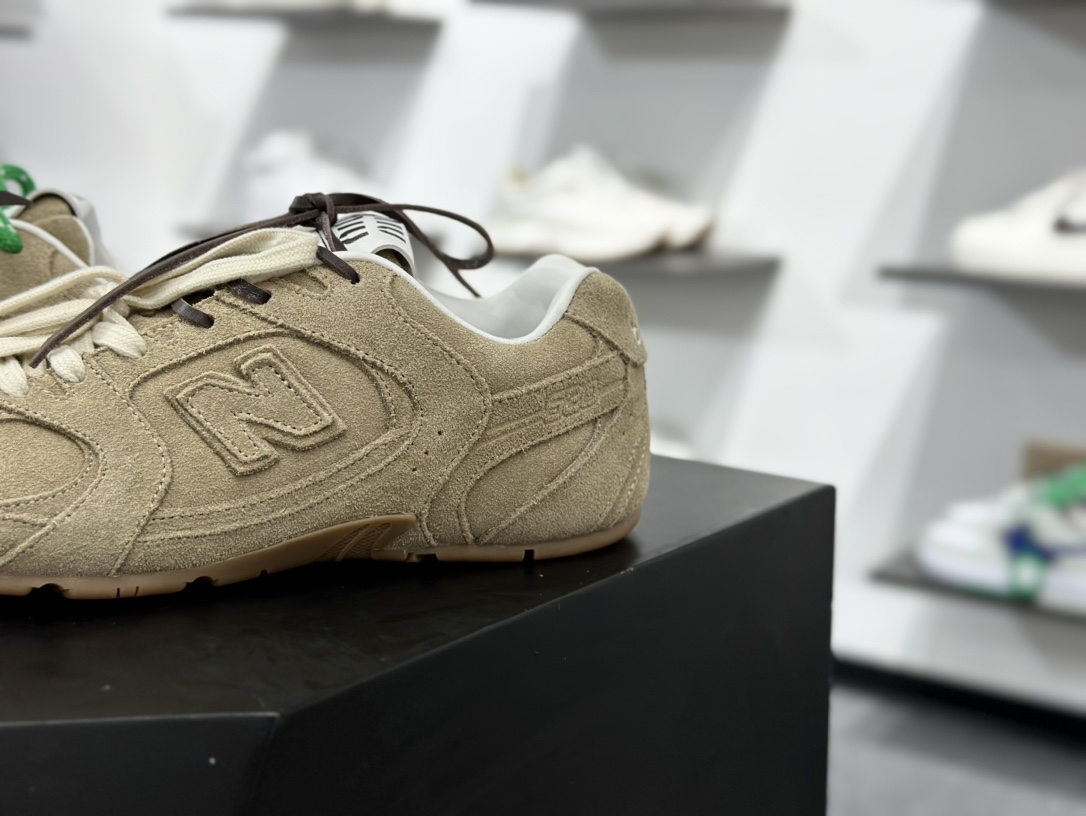 380 新百伦New Balance 530 SL系列低帮经典复古休闲运动慢跑鞋“联名驼棕绿鞋带” 5E165E_Z5O_F0379_F_D005