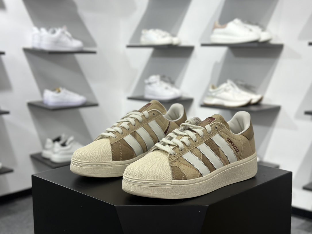 200 adidas originals Superstar 防滑 耐磨 低帮 板鞋  ID6251