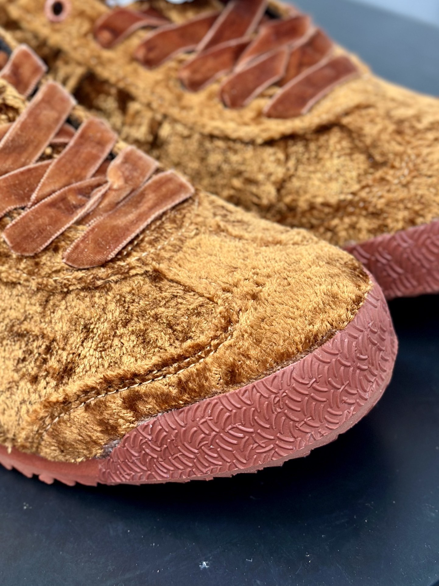 鬼塚虎/Onitsuka Tiger Mexico 66 SD 墨西哥虎爪百搭休闲皮革慢跑鞋“橘棕毛绒” 1183C270-200