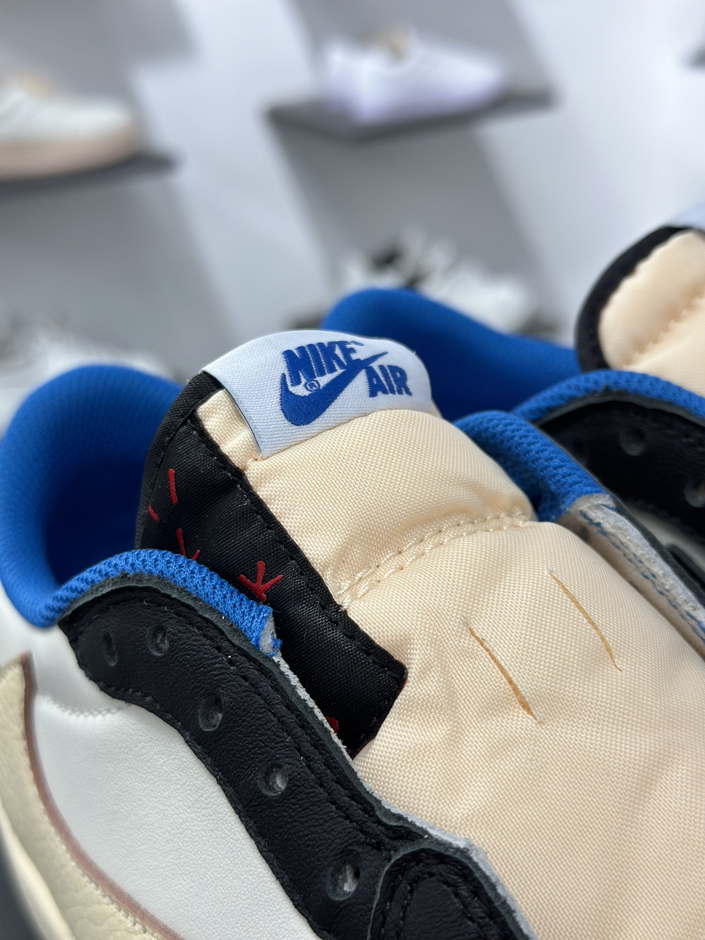 350 Travis Scott x Air Jordan AJ1 Low OG SP TS联名倒钩8.0低帮 DM7866-140