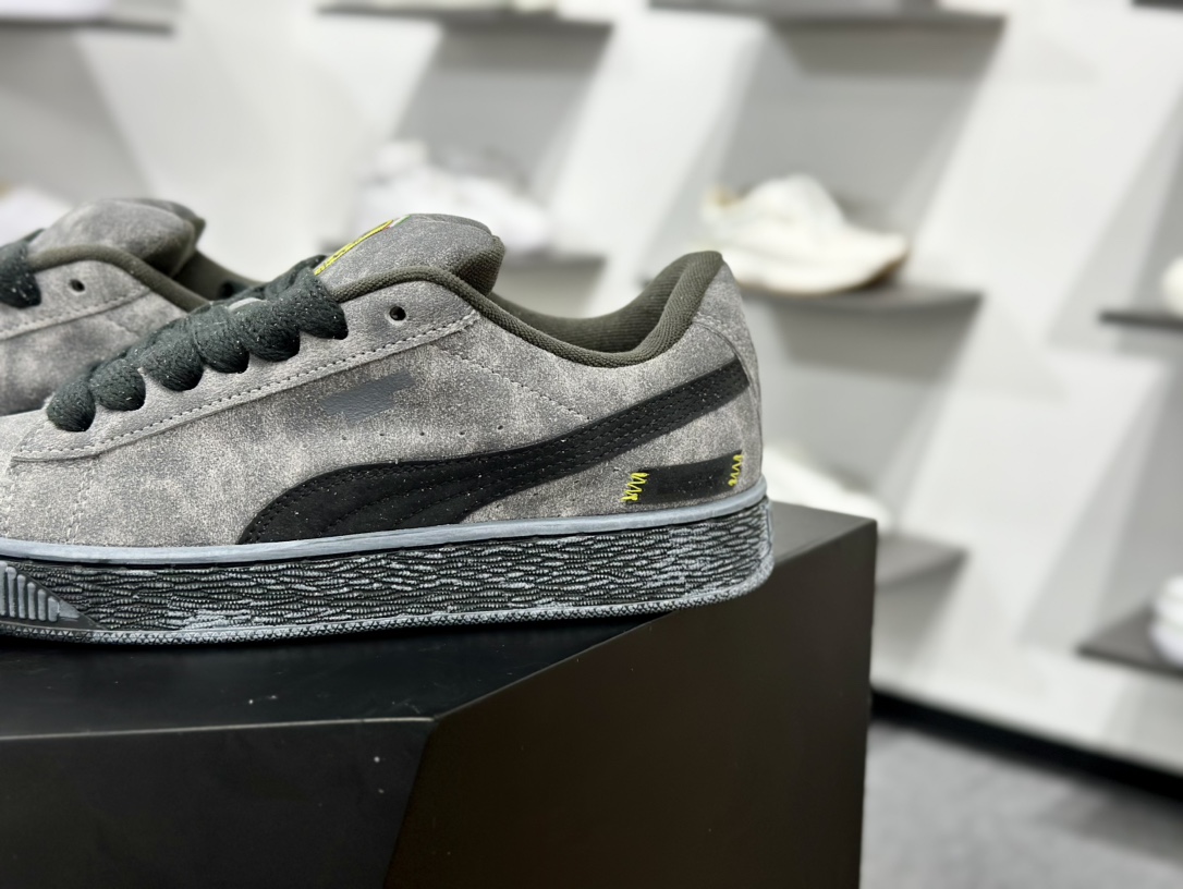 180 PUMA Suede XL x Ferrari 法拉利 灰黑 厚鞋舌轻便防滑低帮板鞋 308785-02