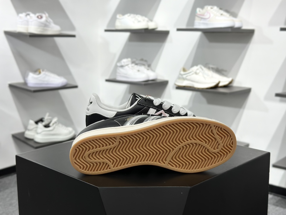 220 Korn x Adidas Originals Superstar ”30th Anniversary”贝壳头板鞋“联名黑白生胶底” IH1313