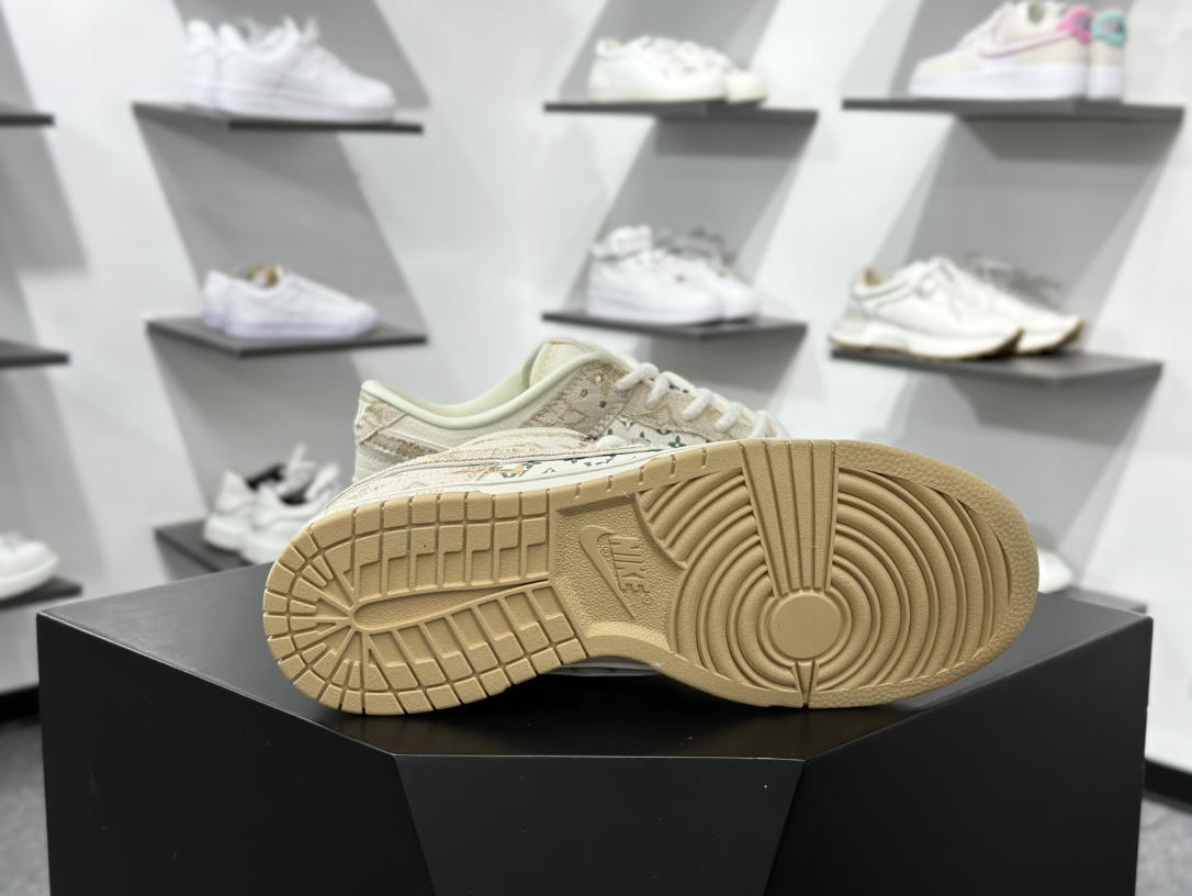 NK SB Dunk Low LV联名-米黄勾 周年高端定制 低帮休闲板鞋 SJ2068-258