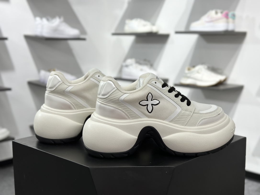 SMFK FUTURE RIPPLE涟漪系列 2025春夏最新爆款 厚底十字花休闲鞋
