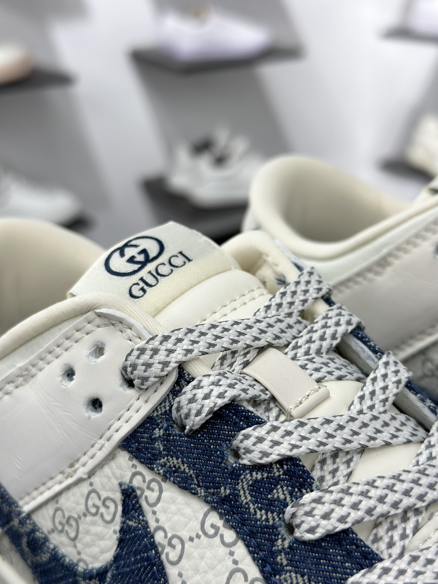 280 Nike SB Dunk Low“ 古驰联名——蓝牛仔”  周年高端定制 低帮休闲板鞋   CH8311-285