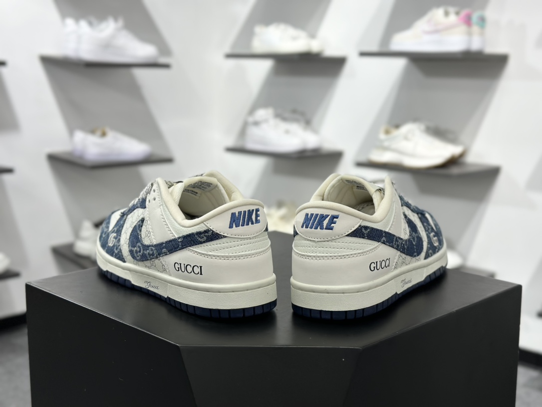 280 Nike SB Dunk Low“ 古驰联名——蓝牛仔”  周年高端定制 低帮休闲板鞋   CH8311-285