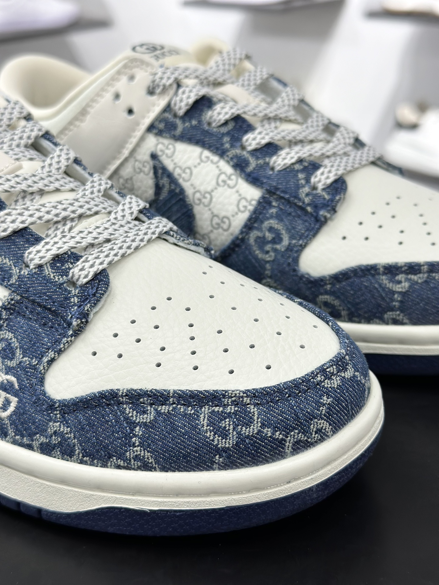 280 Nike SB Dunk Low“ 古驰联名——蓝牛仔”  周年高端定制 低帮休闲板鞋   CH8311-285