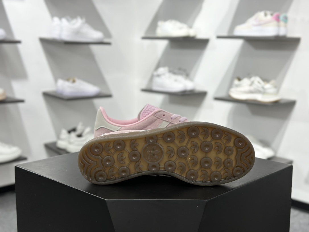 160 AD Originals Gazelle Indoor 粉色 三叶草复古休闲运动板鞋   JI2716