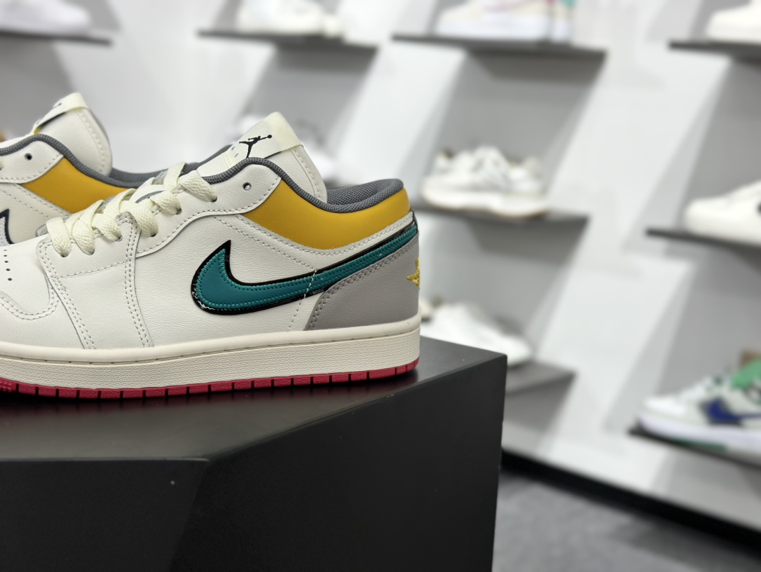 220 DT纯原 Air Jordan AJ1 Low 低帮 帆白黄 HV4511-133