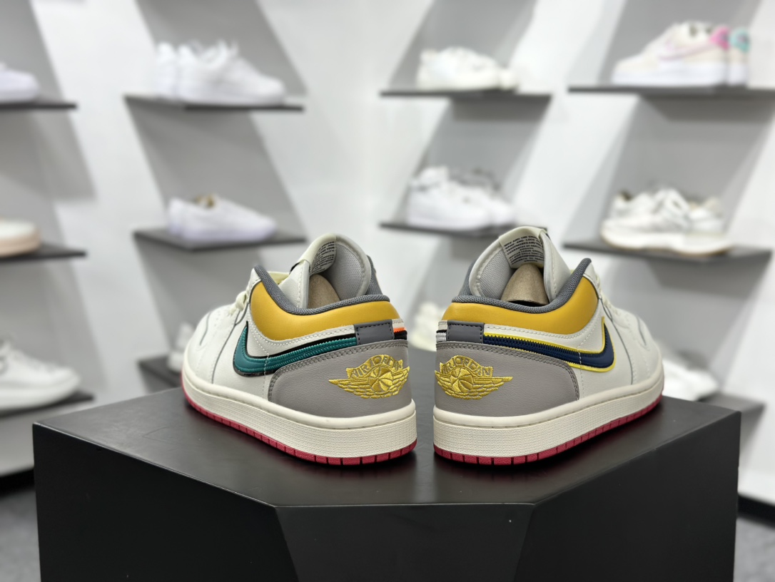 220 DT纯原 Air Jordan AJ1 Low 低帮 帆白黄 HV4511-133