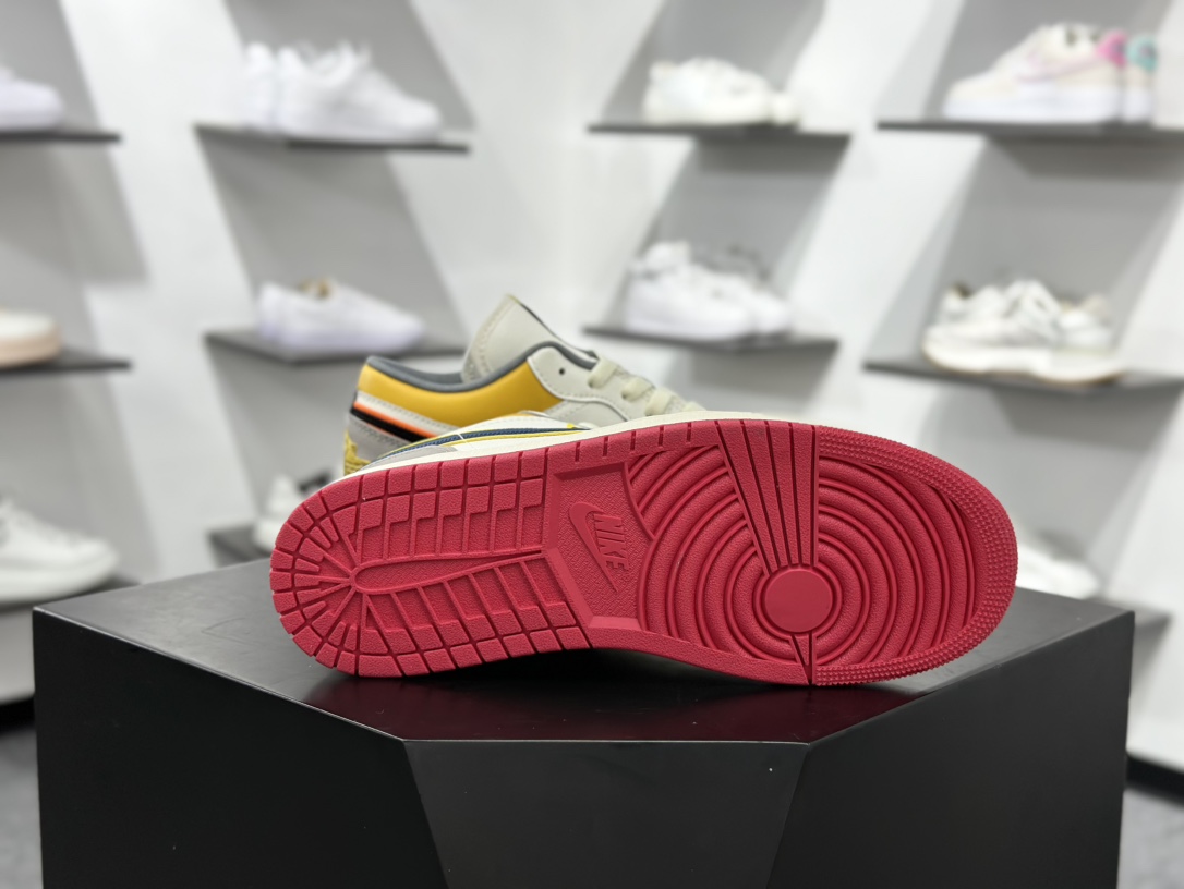 220 DT纯原 Air Jordan AJ1 Low 低帮 帆白黄 HV4511-133