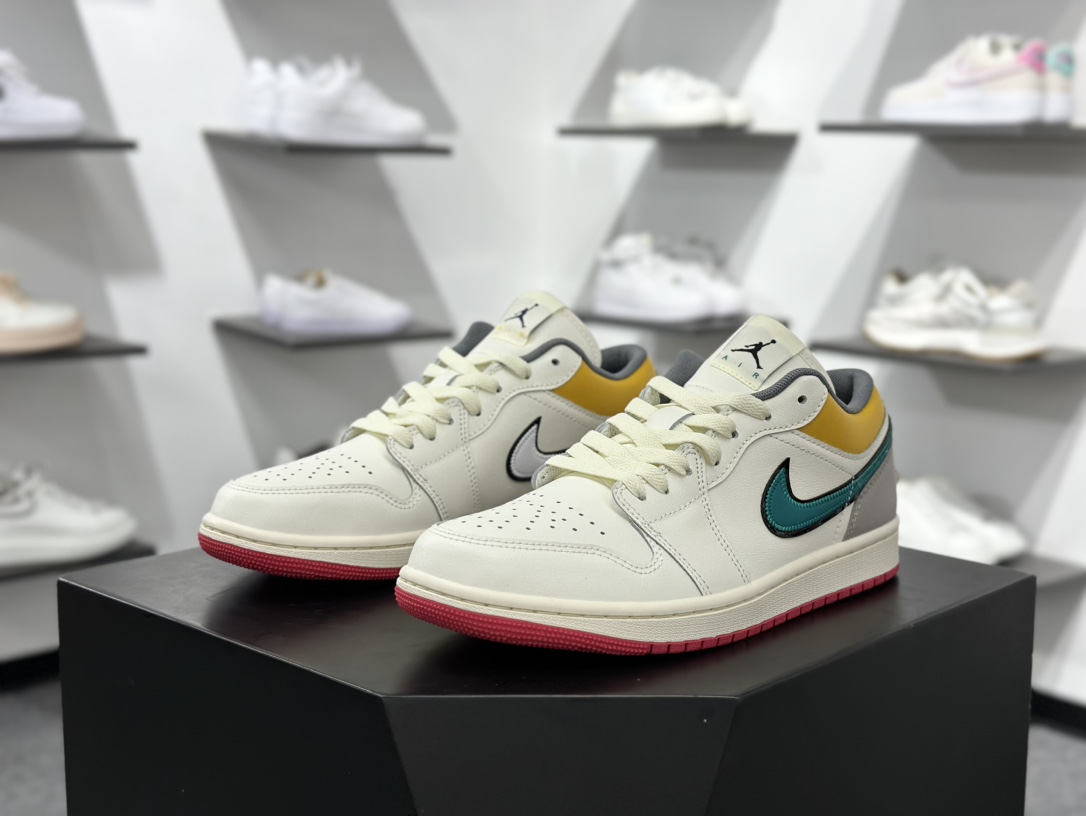 220 DT纯原 Air Jordan AJ1 Low 低帮 帆白黄 HV4511-133