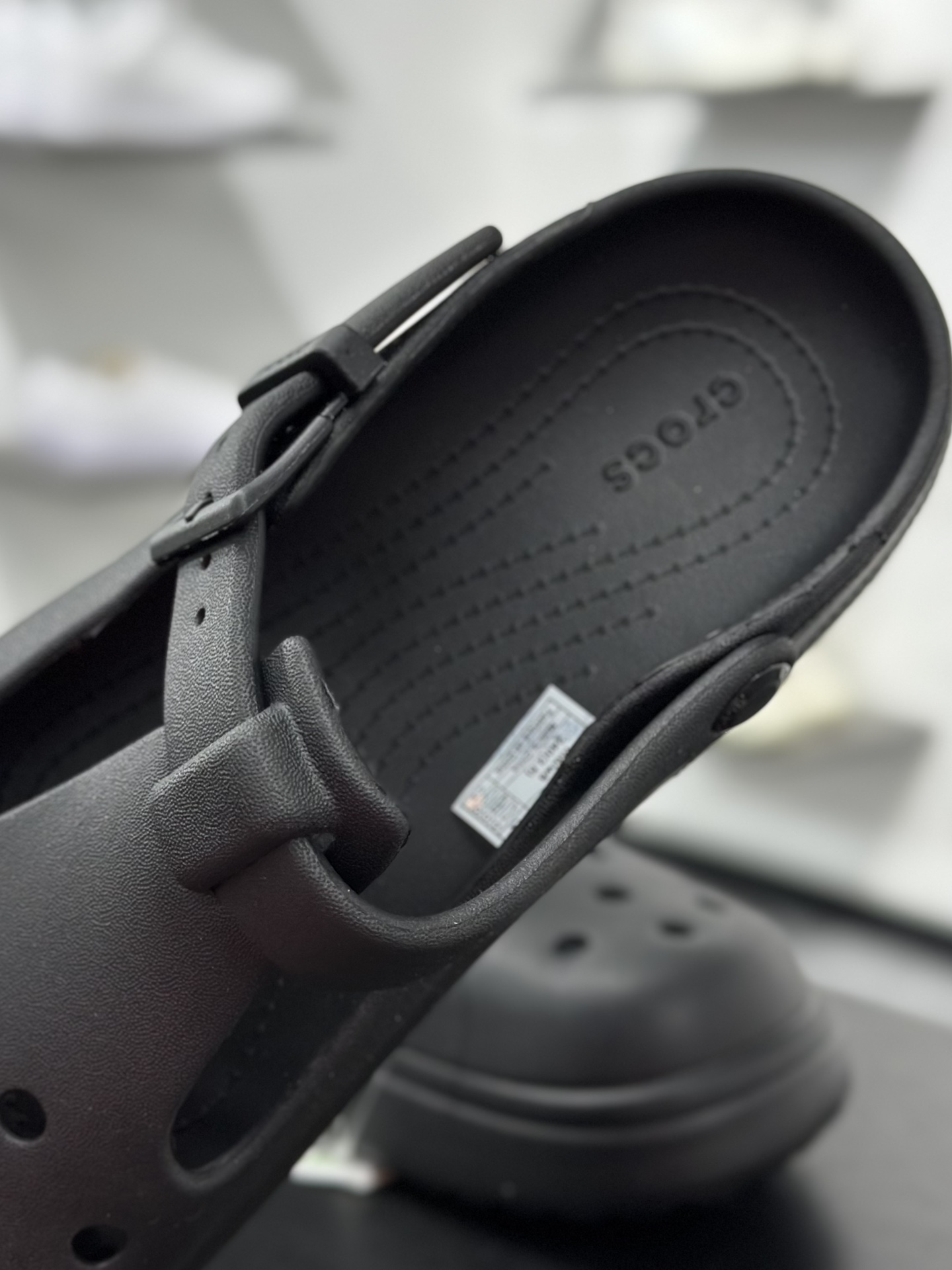 120 Crocs 卡骆驰 EVA 3.5cm 玛丽珍 洞洞鞋 女款 黑色  210581-001