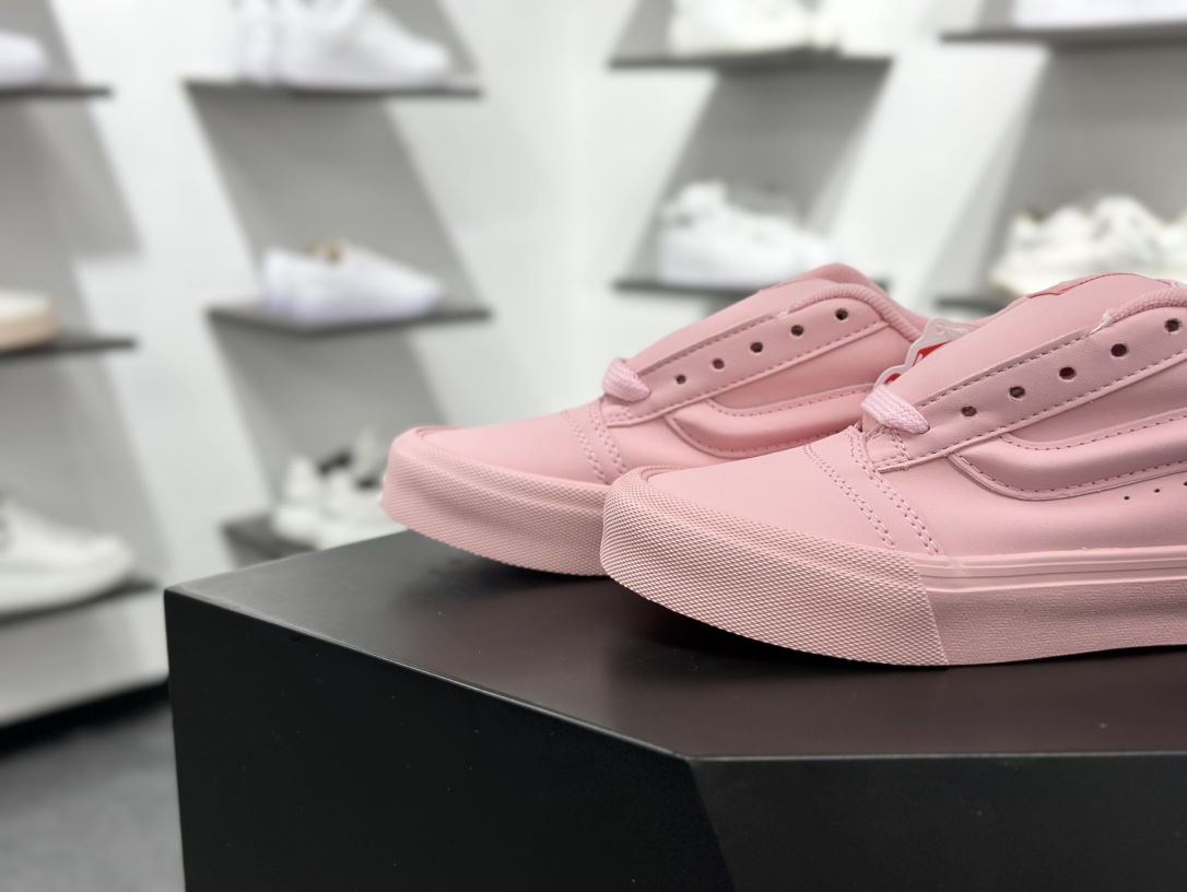 140 Vans Knu Skool 粉色 万斯低帮复古休闲胖胖面包鞋
