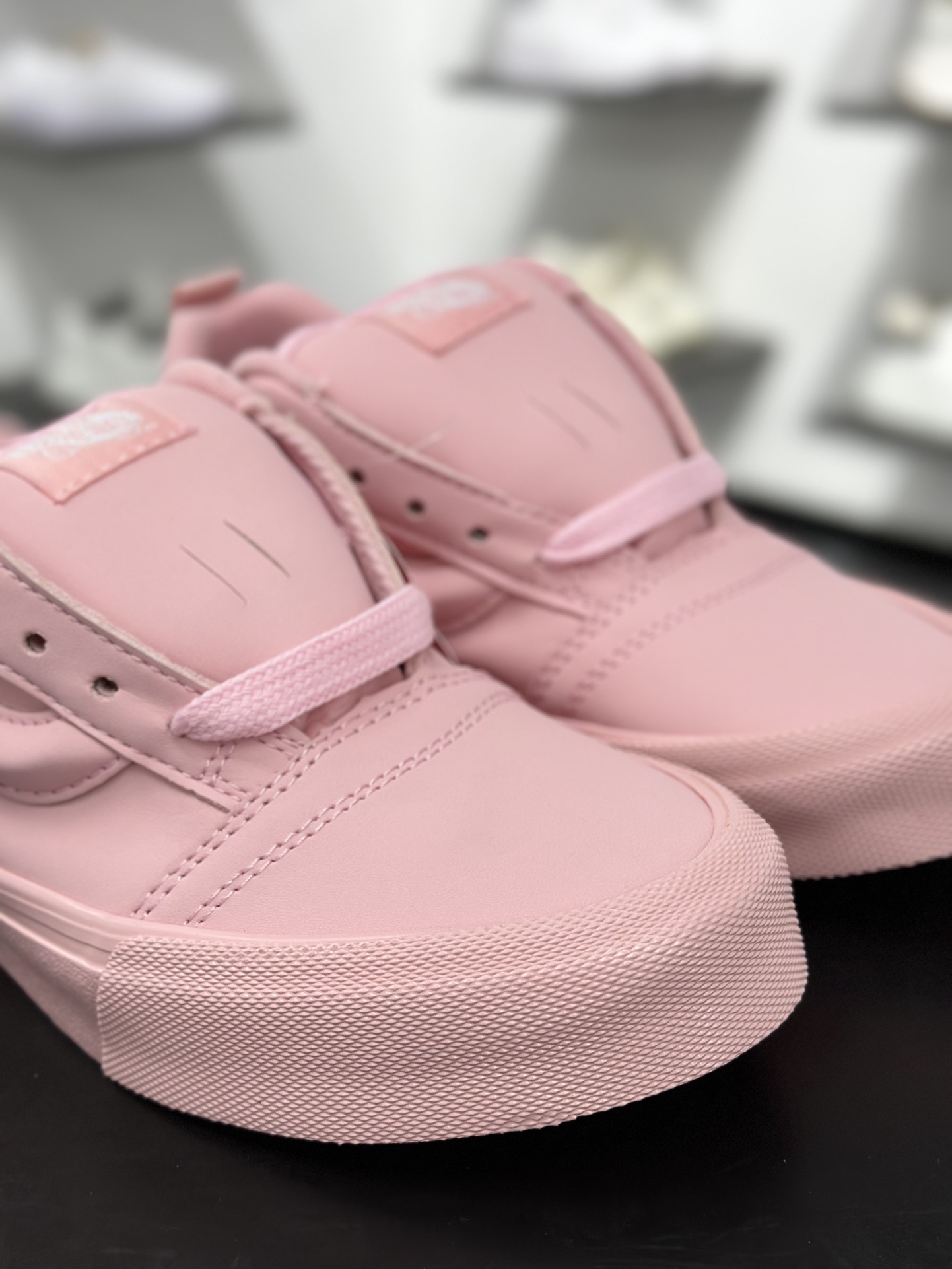 140 Vans Knu Skool 粉色 万斯低帮复古休闲胖胖面包鞋