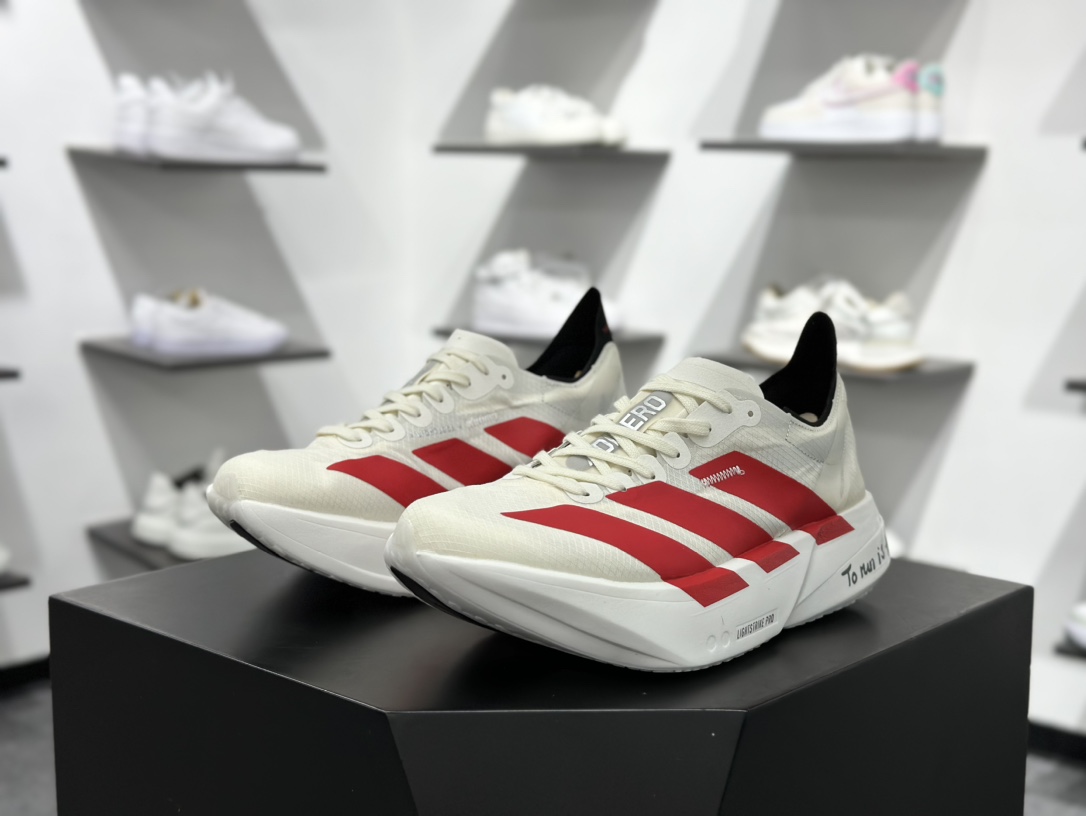 220 AD Adizero Adios Pro 4 马拉松竞速专业跑鞋 JR6363