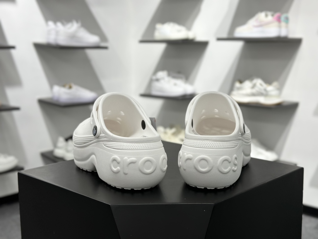 130 Crocs 卡骆驰 bella clog EVA 舒适百搭 贝拉 洞洞鞋 女款 白色  210062-100