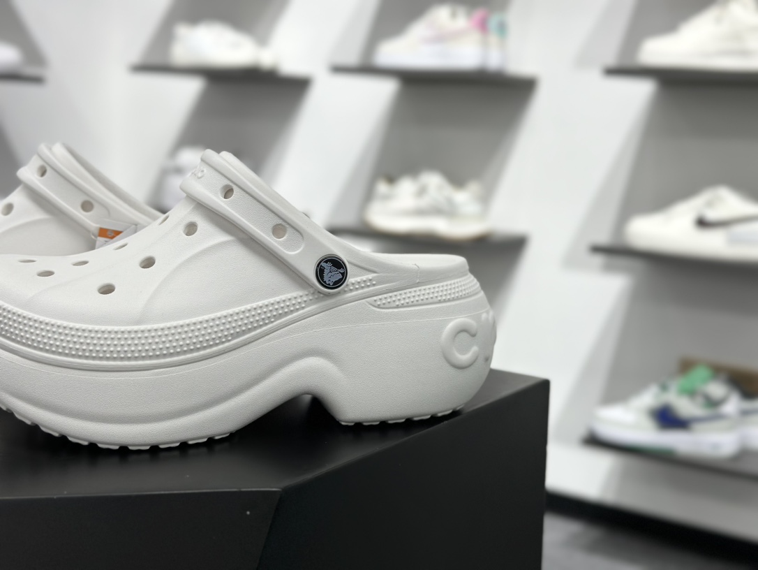 130 Crocs 卡骆驰 bella clog EVA 舒适百搭 贝拉 洞洞鞋 女款 白色  210062-100