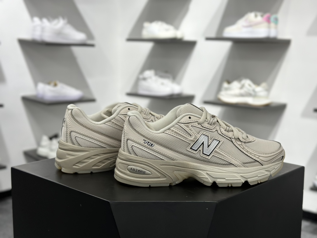 200 NB新百伦New Balance MR740系列低帮复古老爹风休闲运动慢跑鞋“奶茶色奶油底” U740LN1