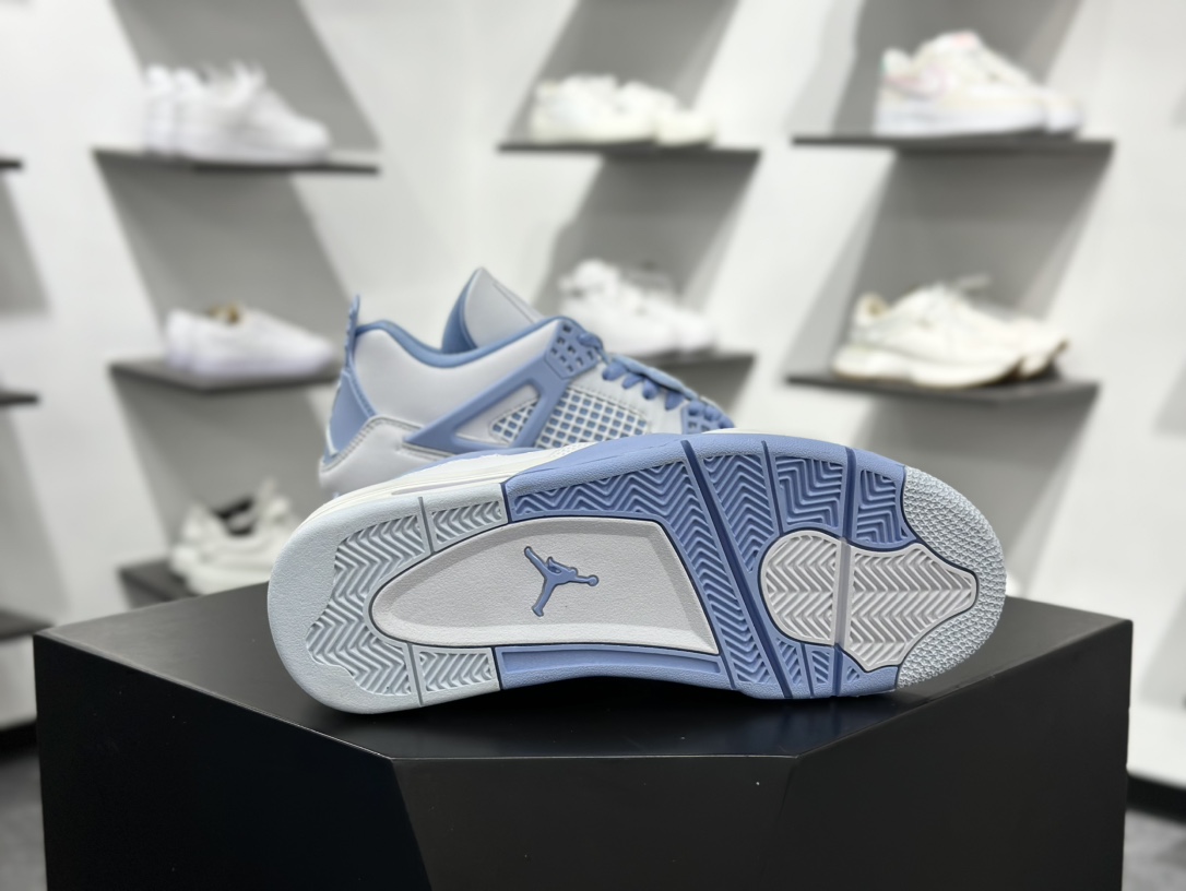 240 Air Jordan 4 Retro Low ”ALUMINUM” 白蓝  HV0823-100