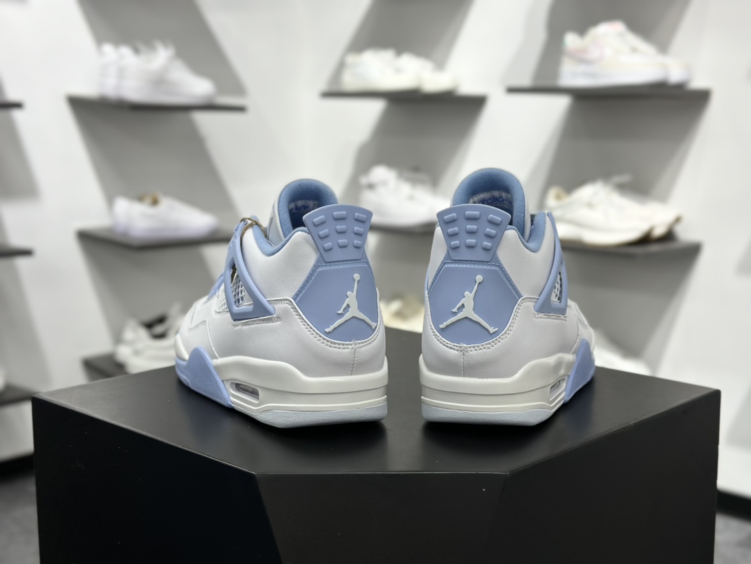 240 Air Jordan 4 Retro Low ”ALUMINUM” 白蓝  HV0823-100