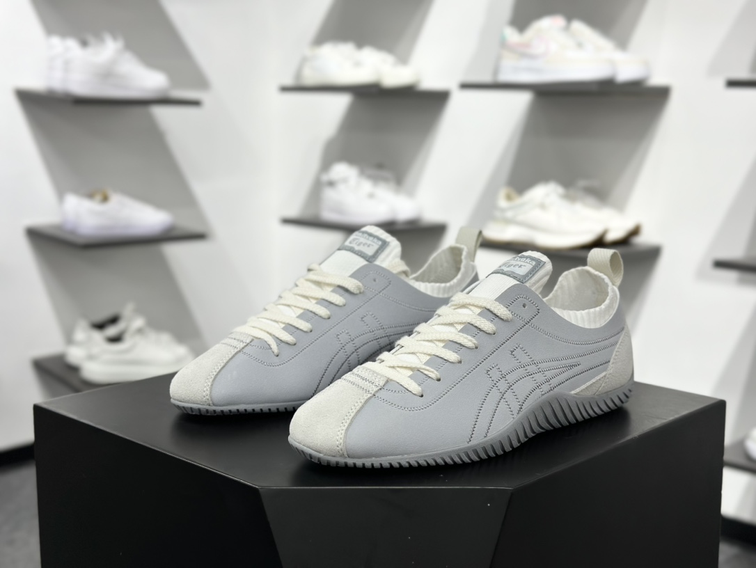 180 Onitsuka Tiger鬼冢虎 Sclaw 灰色低帮生活休闲袜子鞋  1183B969-020