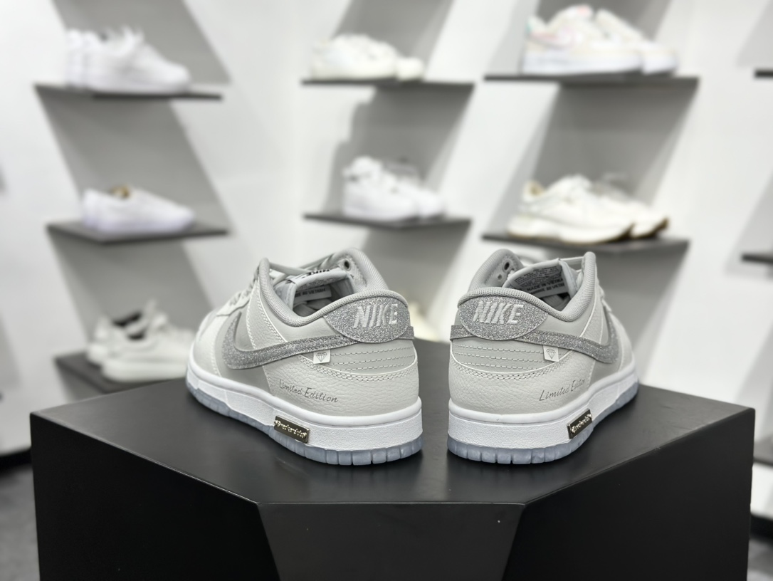 280 Nike SB Dunk Low 白色恋人 闪钻 解构抽绳鞋带  WG0218-018