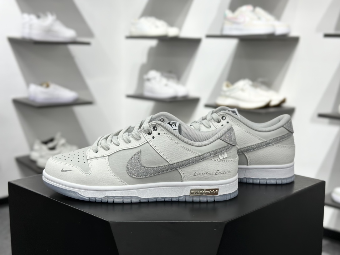 280 Nike SB Dunk Low 白色恋人 闪钻 解构抽绳鞋带  WG0218-018