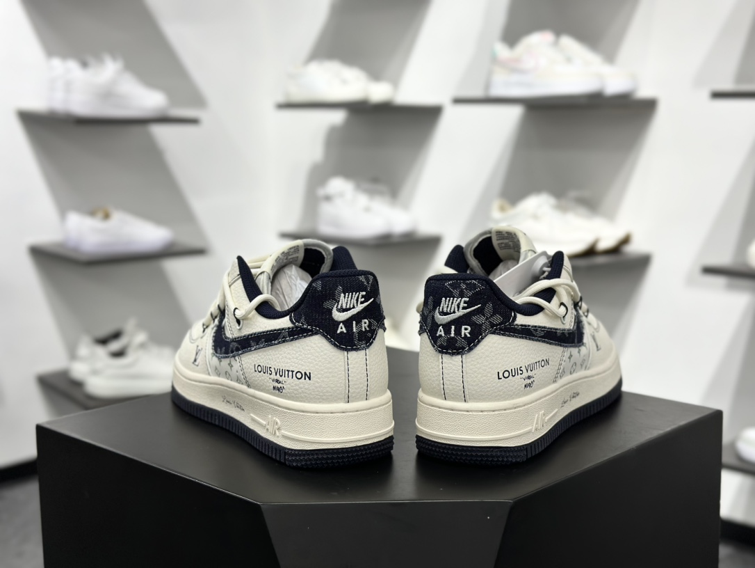 260 Nike Air Force 1‘07 Low LV联名 黑牛仔勾抽绳 空军一号低帮休闲板鞋 DM6868-060