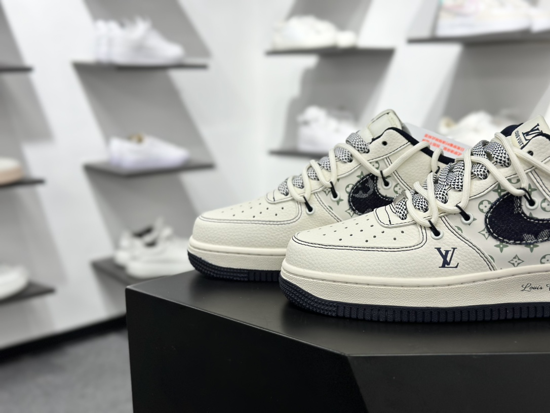 260 Nike Air Force 1‘07 Low LV联名 黑牛仔勾抽绳 空军一号低帮休闲板鞋 DM6868-060