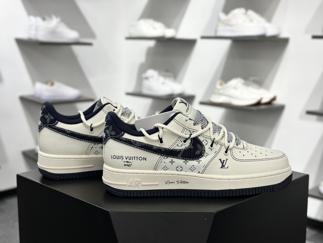 260 Nike Air Force 1‘07 Low LV联名 黑牛仔勾抽绳 空军一号低帮休闲板鞋 DM6868-060