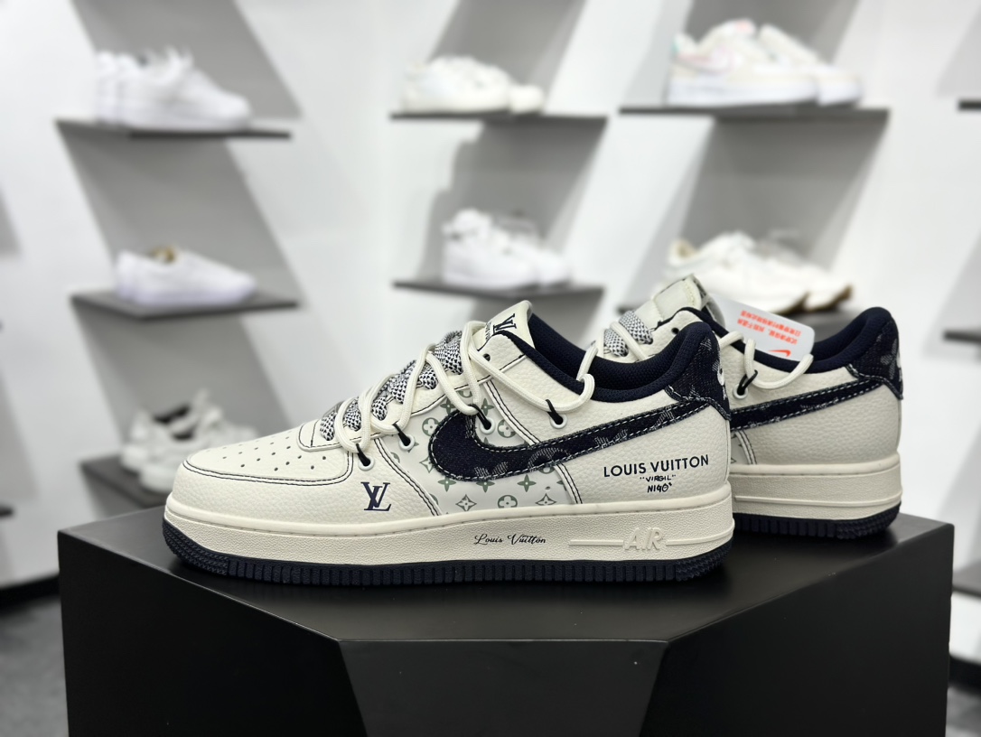 260 Nike Air Force 1‘07 Low LV联名 黑牛仔勾抽绳 空军一号低帮休闲板鞋 DM6868-060